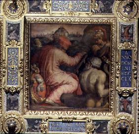 Allegory of the town of San Miniato and the Lower Valdarno from the ceiling of the Salone dei Cinque 1565