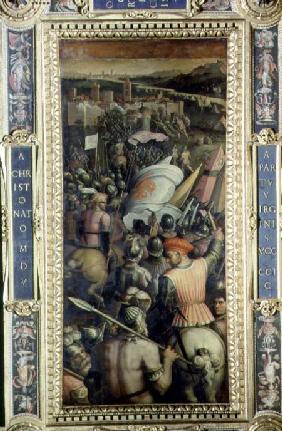 The Capture of Cascina from the ceiling of the Salone dei Cinquecento 1565