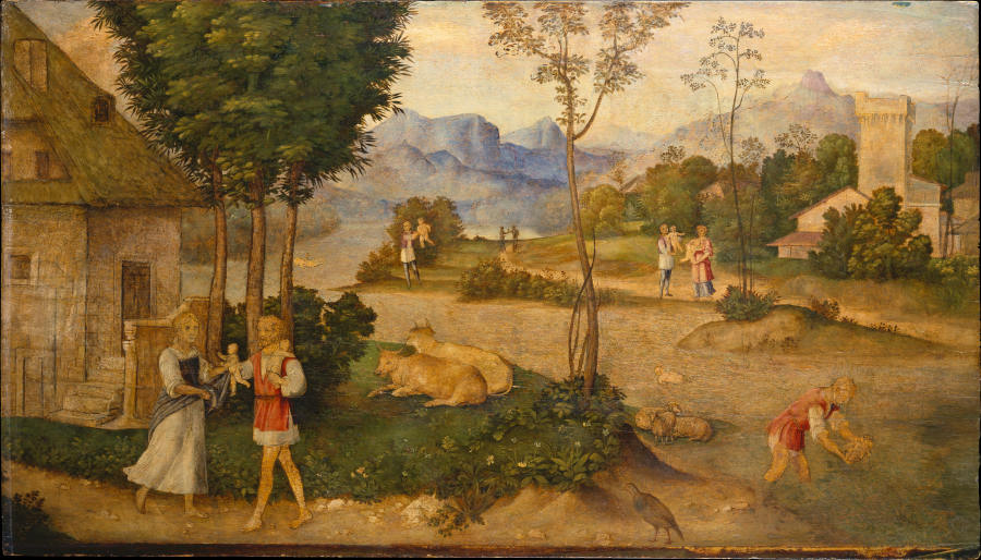 Auffindung von Romulus und Remus von Giorgione