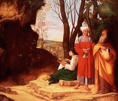 The Three Philosophers von Giorgione (eigentl. Giorgio Barbarelli oder da Castelfranco)