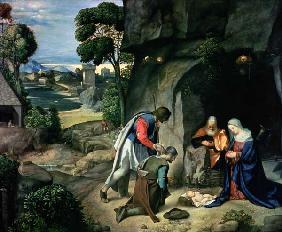 The Adoration of the Shepherds (The Allendale Nativity) c.1505-10