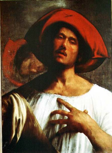 Young Man Singing von Giorgione (eigentl. Giorgio Barbarelli oder da Castelfranco)