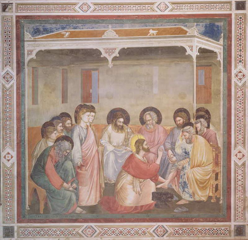 Christ Washing the Disciples' Feet von Giotto (di Bondone)