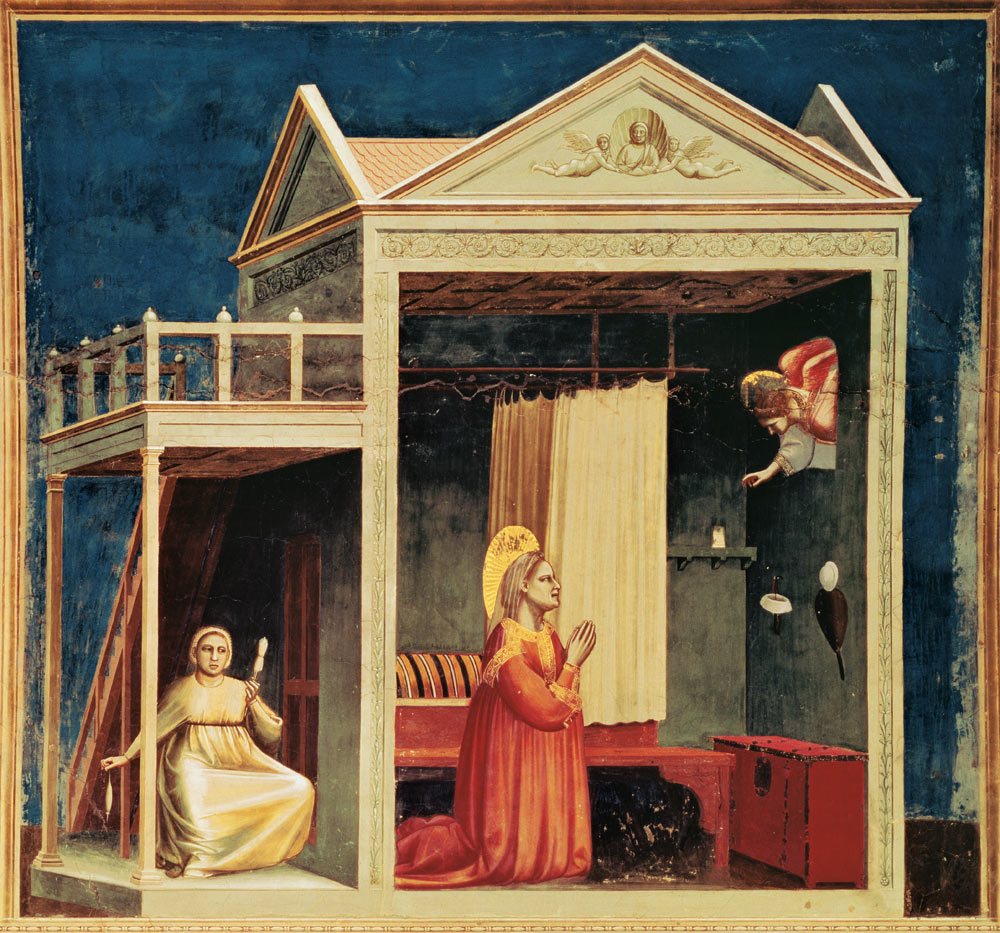 Die Verkündigung an die hl. Anna. von Giotto (di Bondone)