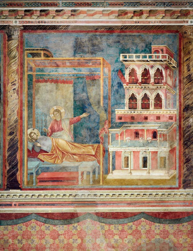 Die Vision des Palastes. von Giotto (di Bondone)