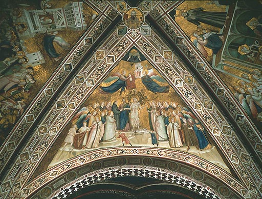 Die Allegorie der Armut von Giotto (di Bondone)