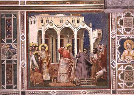 The Cleansing of the Temple von Giotto (di Bondone)