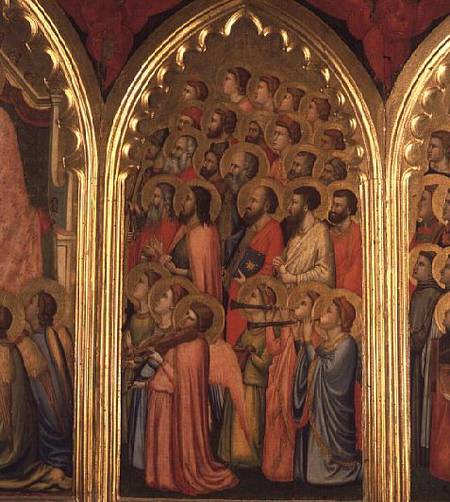 Coronation of the Virgin Polyptych (middle right panel) von Giotto (di Bondone)