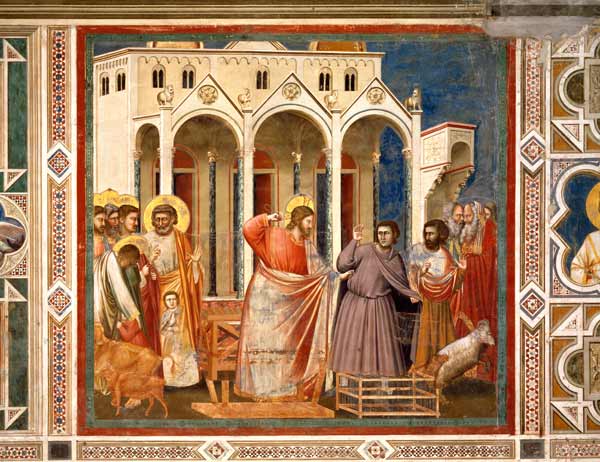 Giotto, Austreibung der Wechsler von Giotto (di Bondone)