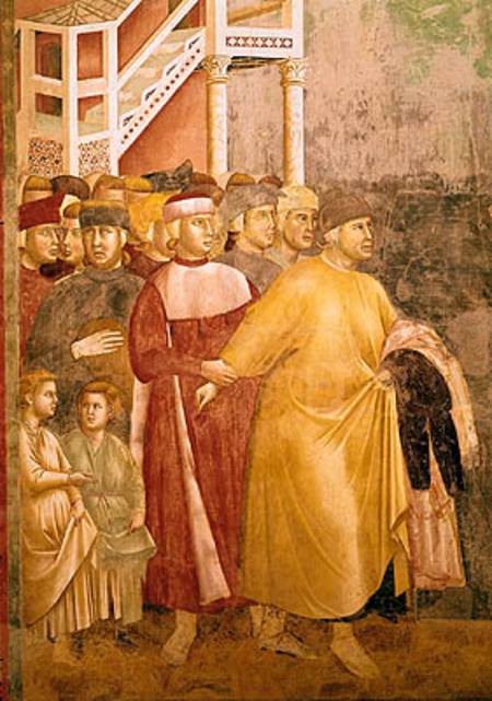 St. Francis Renounces all Worldly Goods, detail of Pietro di Bernardone von Giotto (di Bondone)
