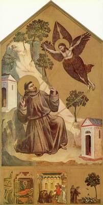 Der Hl. Franziskus empfängt die Wundmale von Giotto (di Bondone)
