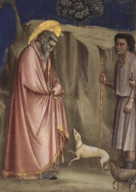Joachim among the Shepherds von Giotto (di Bondone)