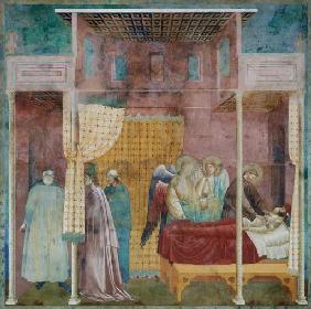 Der hl. Franziskus heilt die Wunden des Johannes von Ilerda 1295
