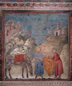St. Francis Gives his Coat to a Stranger 1296-97