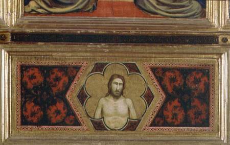 Wounded Christ from the Coronation of the Virgin Polyptych (centre predella) von Giotto (di Bondone)