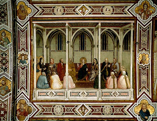 Der zwoelfjaehrige Jesus im Tempel von Giotto (di Bondone)