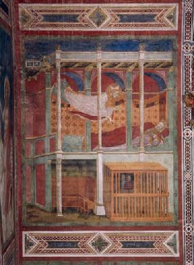 Der hl. Nikolaus erscheint dem Kaiser Konstantin im Traum 1300
