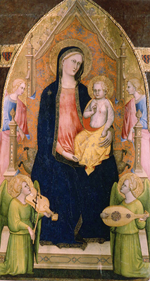 Madonna auf dem Thron mit Engeln von Giov. di Bartolo Cristiani