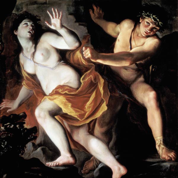 Orpheus and Eurydice, 1695-1705 von Giovanni Antonio Burrini or Burino