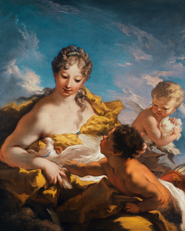 Venus and Cupid von Giovanni Antonio Pellegrini