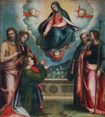 The Madonna of the Girdle, 1521 von Giovanni Antonio Sogliani