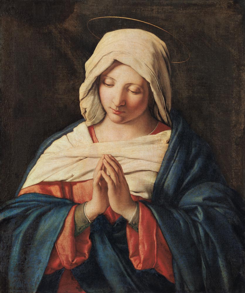 Betende Madonna. von Giovan Battista detto "Il Sassoferrato" Salvi