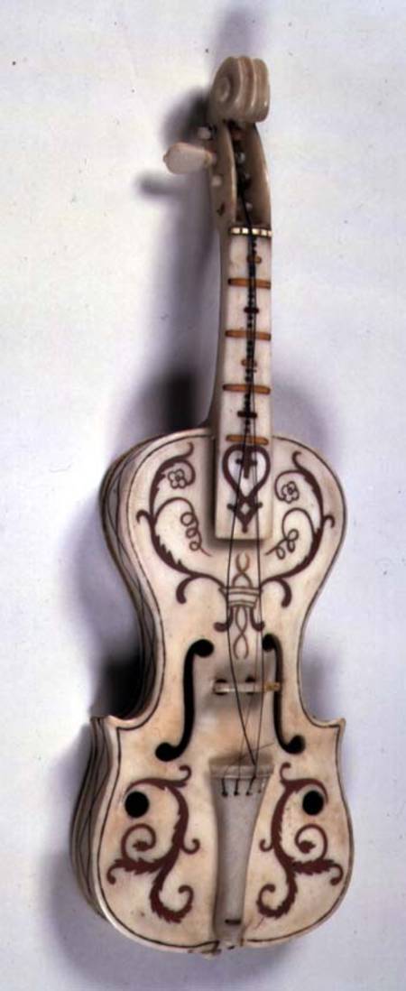 Front of a violin von Giovanni Battista Cesarini