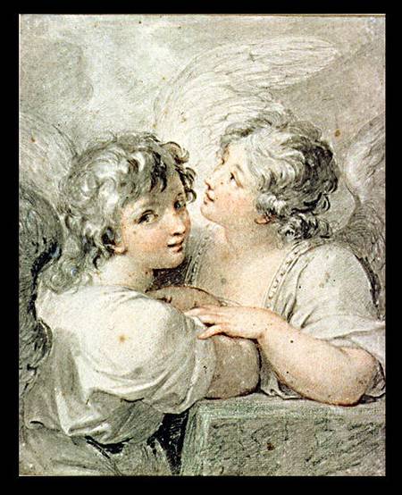 Two angels von Giovanni Battista Cipriani