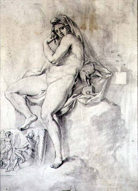 Female Personification of Sculpture von Giovanni Battista Cipriani