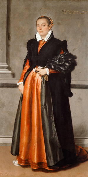 Portrait of a noblewoman Pace Rivola Spini von Giovanni Battista Moroni