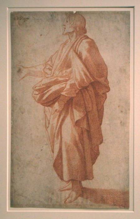 Study of a draped figure von Giovanni Battista Paggi