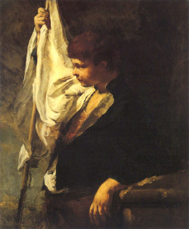 Ein junger Fahnenträger von Giovanni Battista Piazzetta