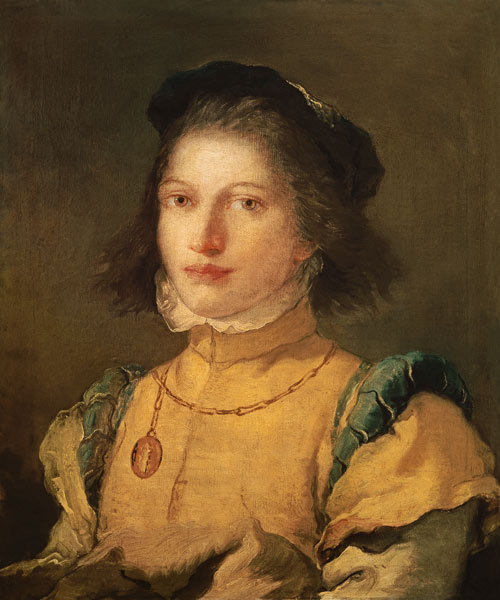 A girl in 16th century page's costume von Giovanni Battista Tiepolo