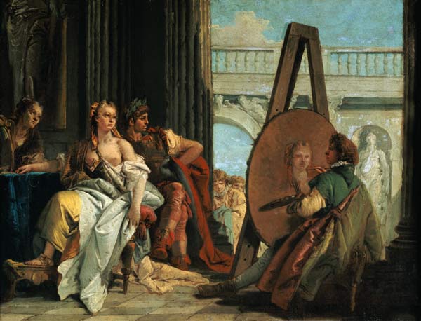 Alexander der Grosse und Campaspe im Atelier von Apelles I. von Giovanni Battista Tiepolo