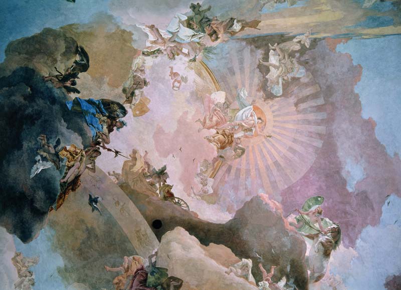 Olympus. Detail von Giovanni Battista Tiepolo