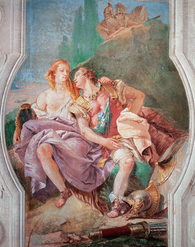 Rinaldo Enchanted by Armida from 'Gerusalemme Liberata' by Torquato Tasso (1544-95) 1757 von Giovanni Battista Tiepolo