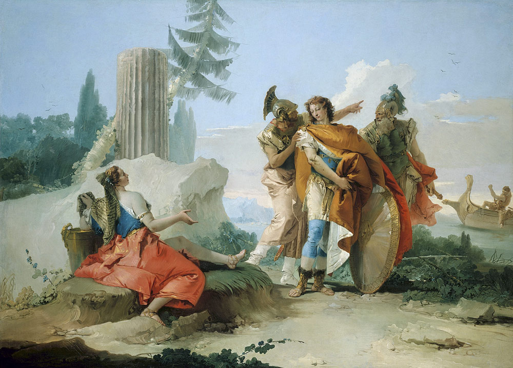 Rinaldo verlässt Armida von Giovanni Battista Tiepolo