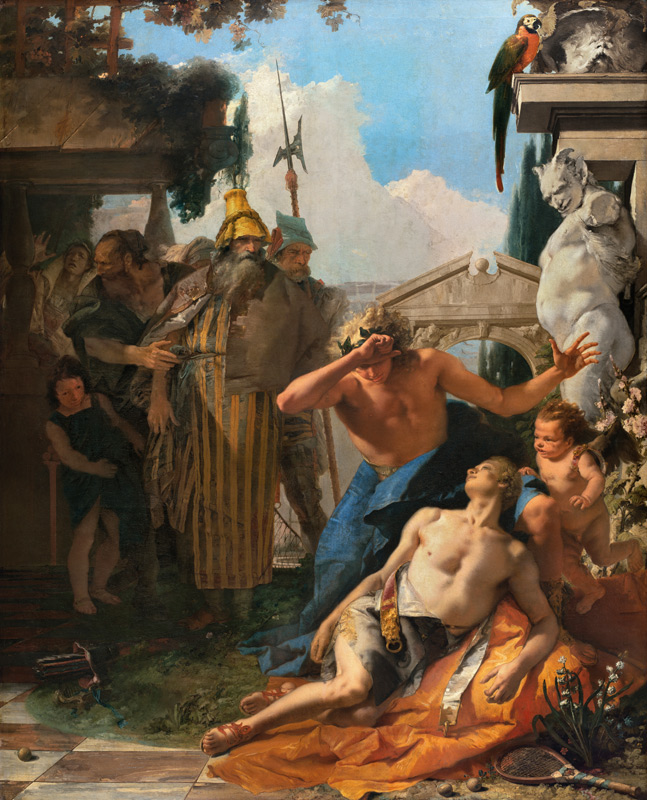 The Death of Hyacinthus von Giovanni Battista Tiepolo