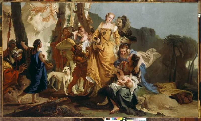 Die Auffindung des Mosesknaben von Giovanni Battista Tiepolo