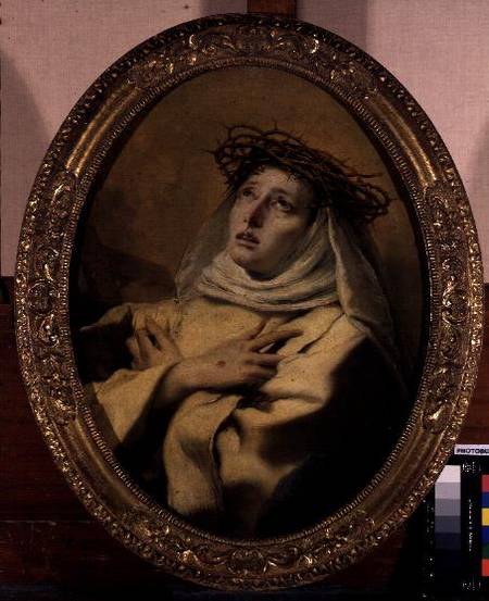 St. Catherine of Siena (1347-80) von Giovanni Battista Tiepolo