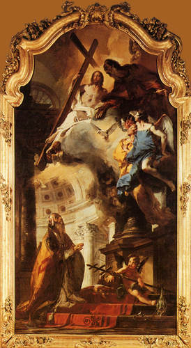 Die Verehrung der Trinität durch den hl. Papst Clemens. von Giovanni Battista Tiepolo