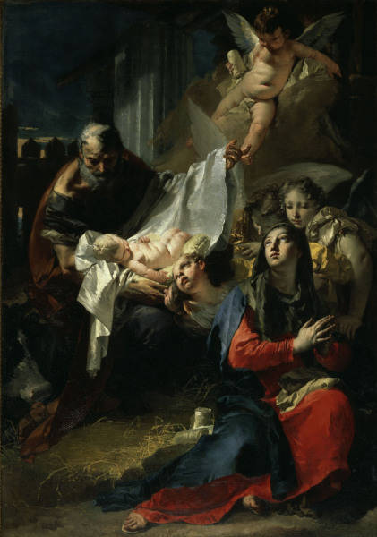 G.B.Tiepolo, Anbetung des Kindes von Giovanni Battista Tiepolo
