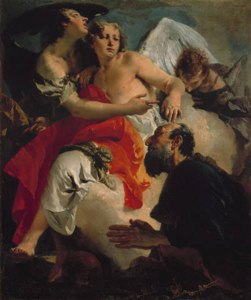 G.B.Tiepolo, Drei Engel bei Abraham von Giovanni Battista Tiepolo