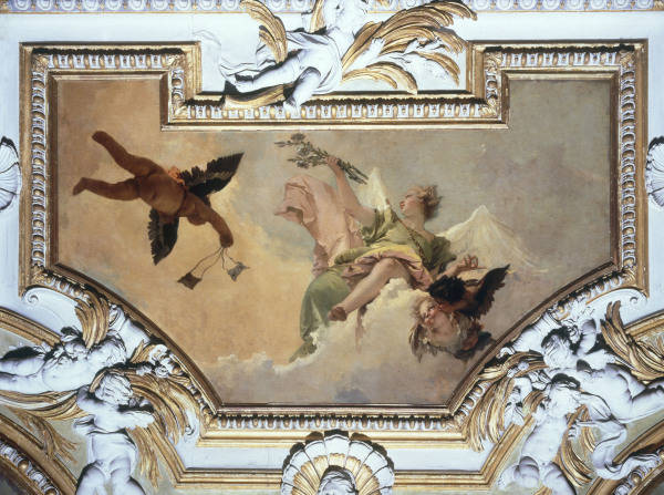 G.B.Tiepolo, Engel mit Lilie u.Guertel von Giovanni Battista Tiepolo