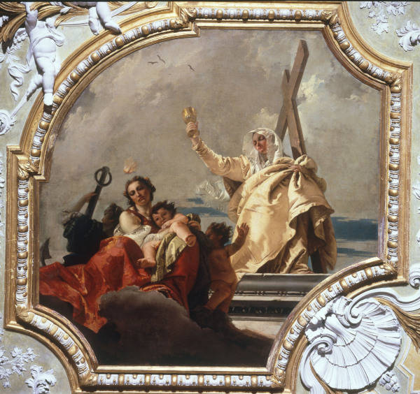 G.B.Tiepolo, Fides, Caritas u.Spes von Giovanni Battista Tiepolo