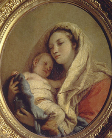 Maria mit dem schlafenden Jesusknaben von Giovanni Battista Tiepolo