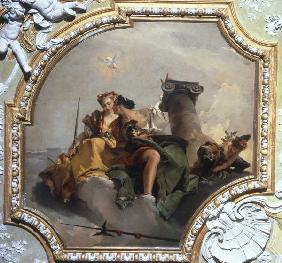 G.B.Tiepolo, Fortitudo und Justitia