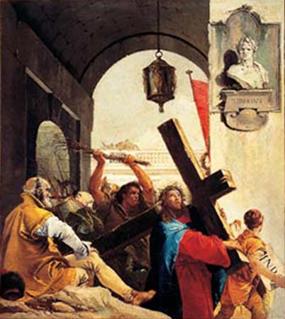 Die Kreuztragung: Christus schultert das Kreuz von Giovanni Battista Tiepolo