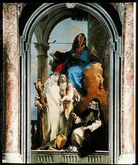 The Virgin and three Dominican saints von Giovanni Battista Tiepolo