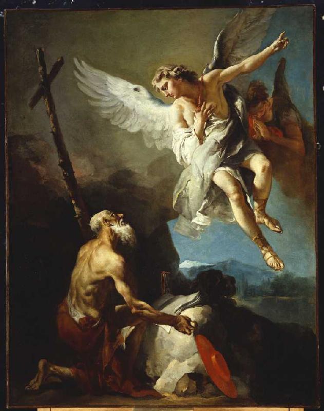 Die Vision des hl. Hieronymus. von Giovanni Battista Tiepolo